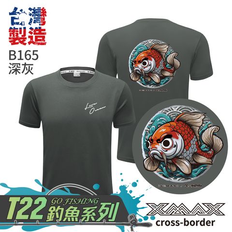 B165-達摩錦鯉-深灰