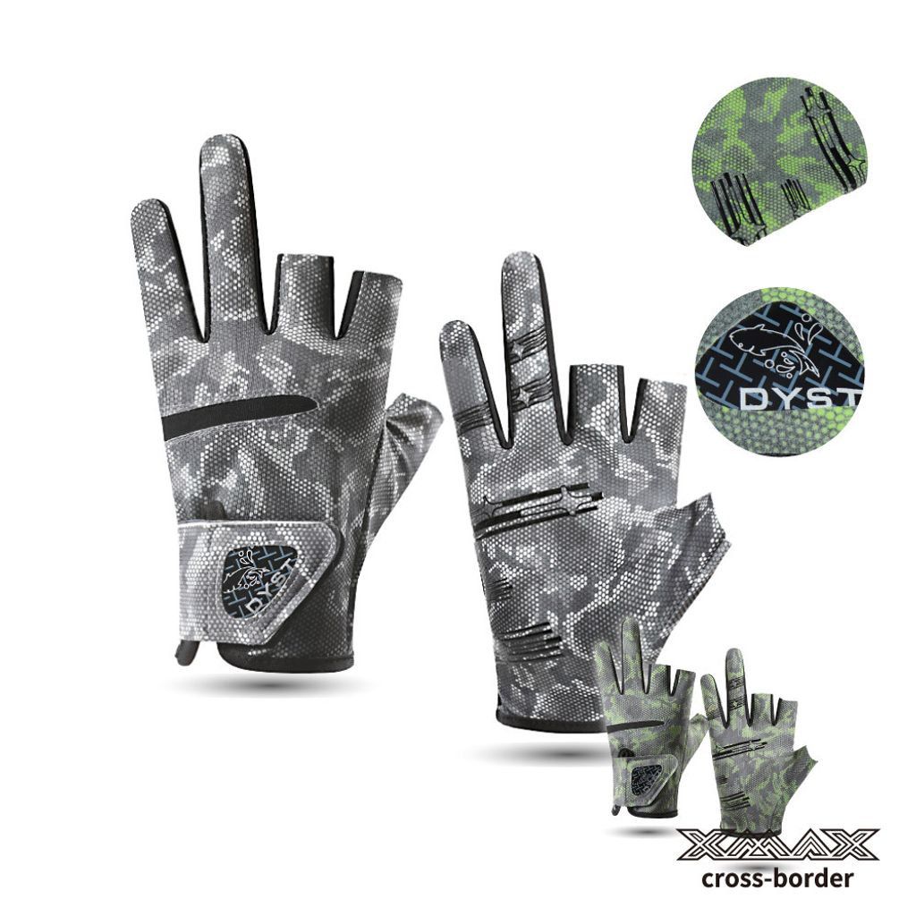 手套-BEG15迷彩露三指手套