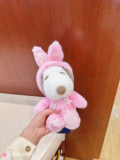 [日本] USJ Snoopy 22 | Snoopy 粉色 兔子公仔