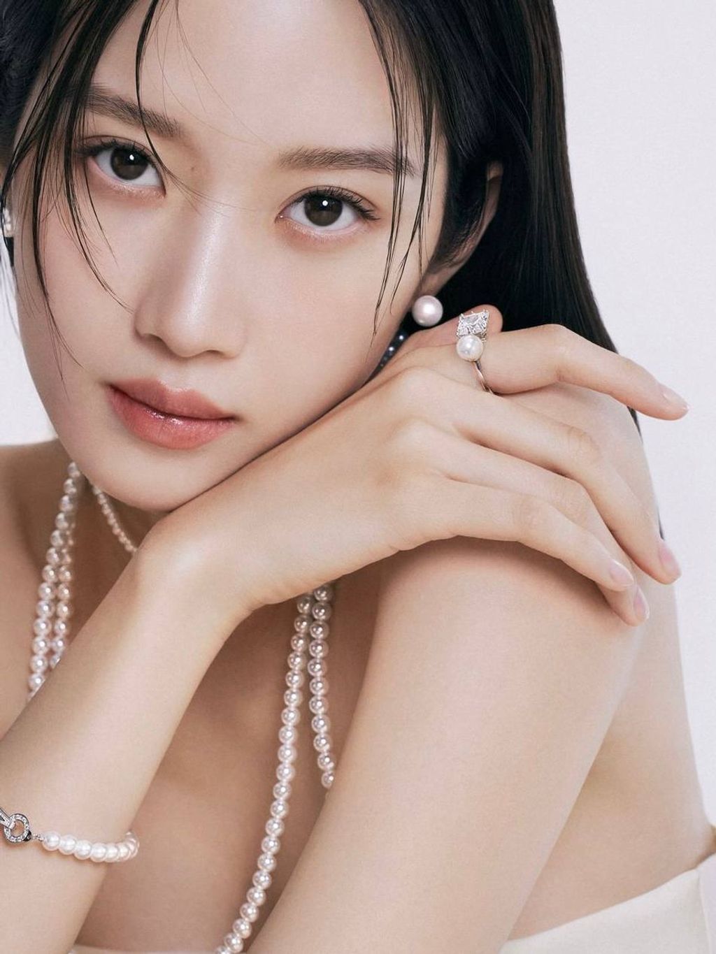 Haesool 珍珠锆石戒指