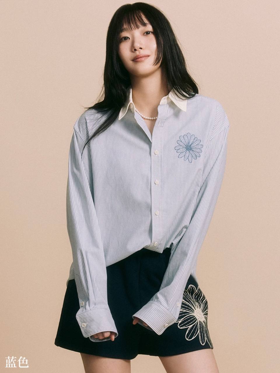 [韩国] Mardi 36 | 条纹拼色衬衫