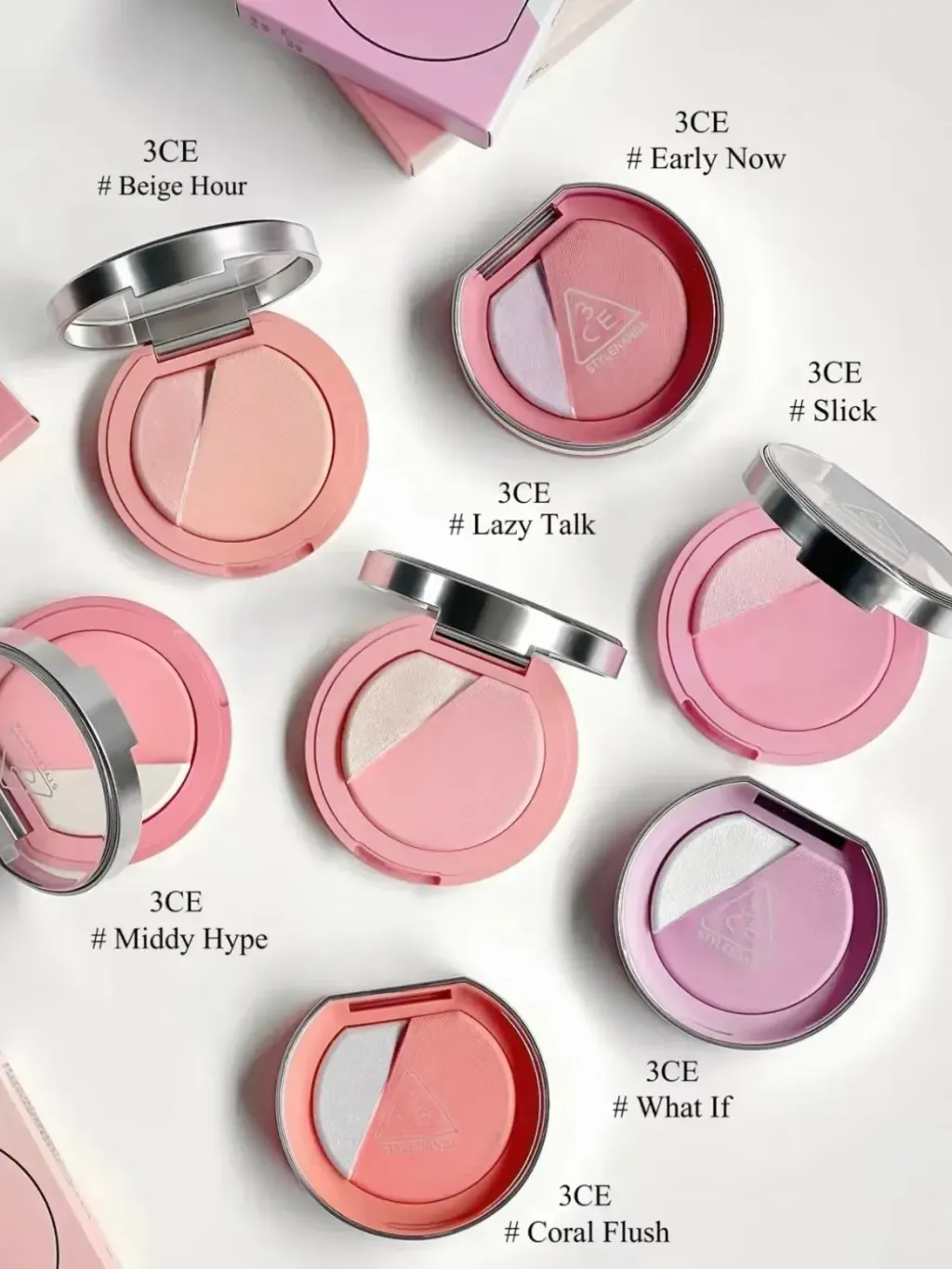[韩国] 3CE Blushlighter 高光腮红盘