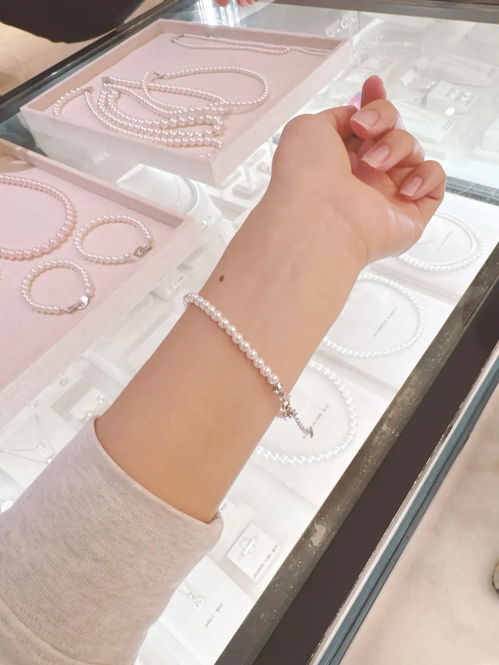 Haesool 4mm珍珠手链