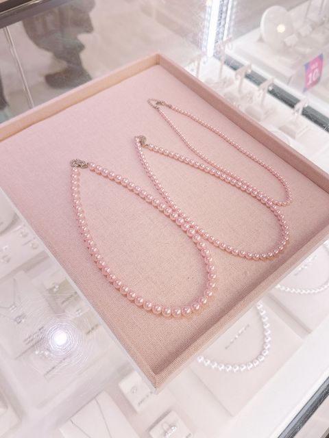 Haesool 粉色珍珠项链