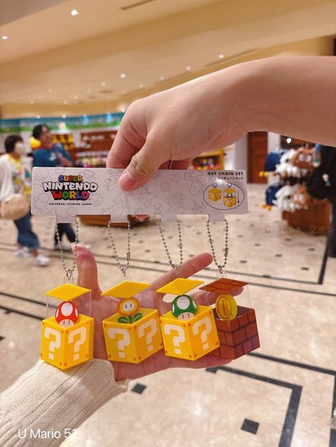 [日本] USJ Mario 51 | 一排4件挂件套组 (可拉)