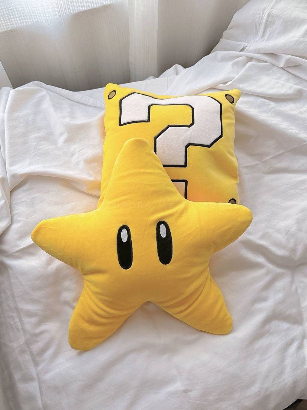 [日本] USJ Mario 43 | 问号砖 双面抱枕