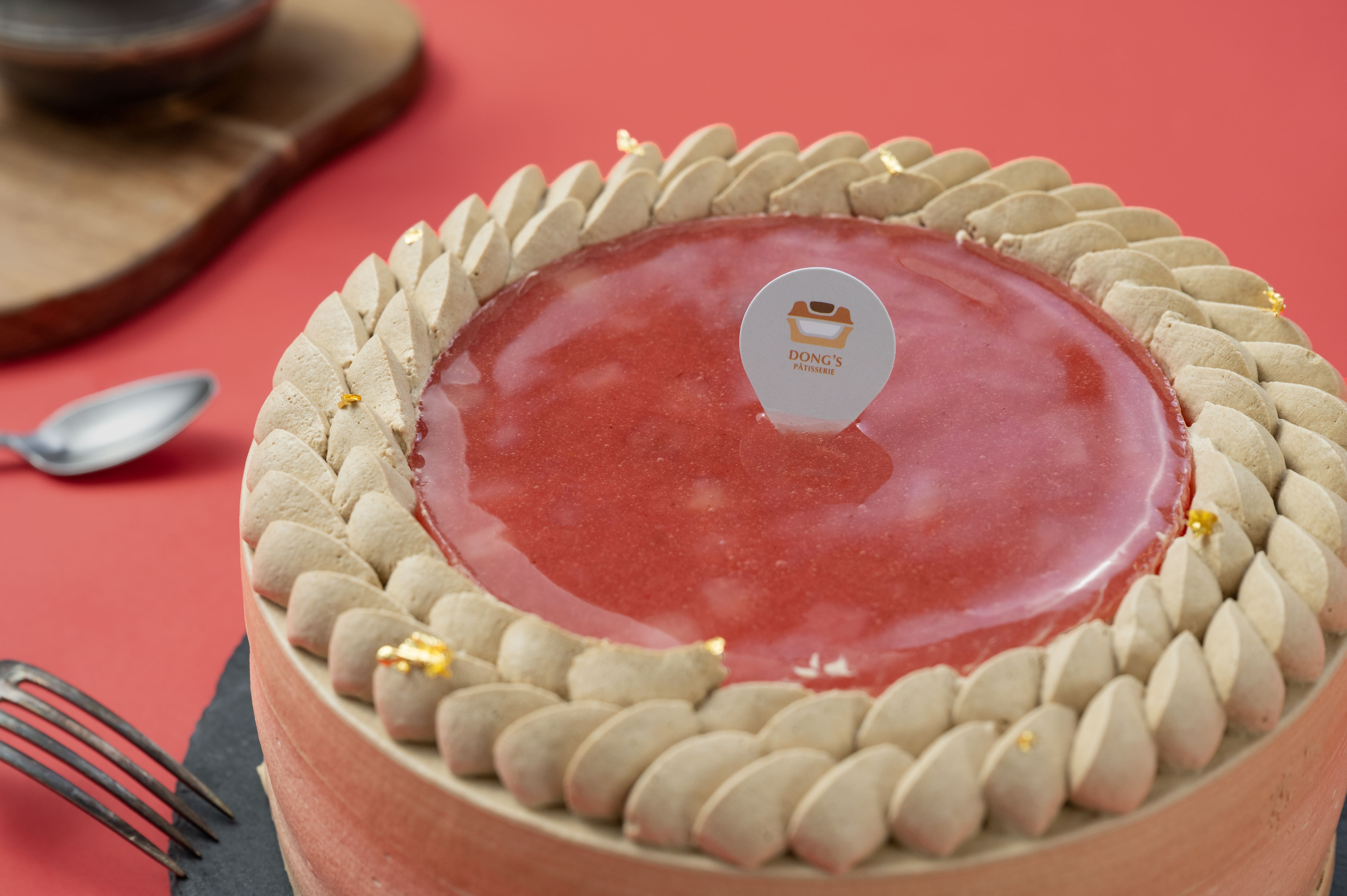 水蜜桃東方美人戚風蛋糕