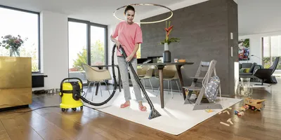 A Kärcher Puzzi 9/1 Bp in a hotel Kärcher Professional Carpet cleaning machines for Residentioal homes