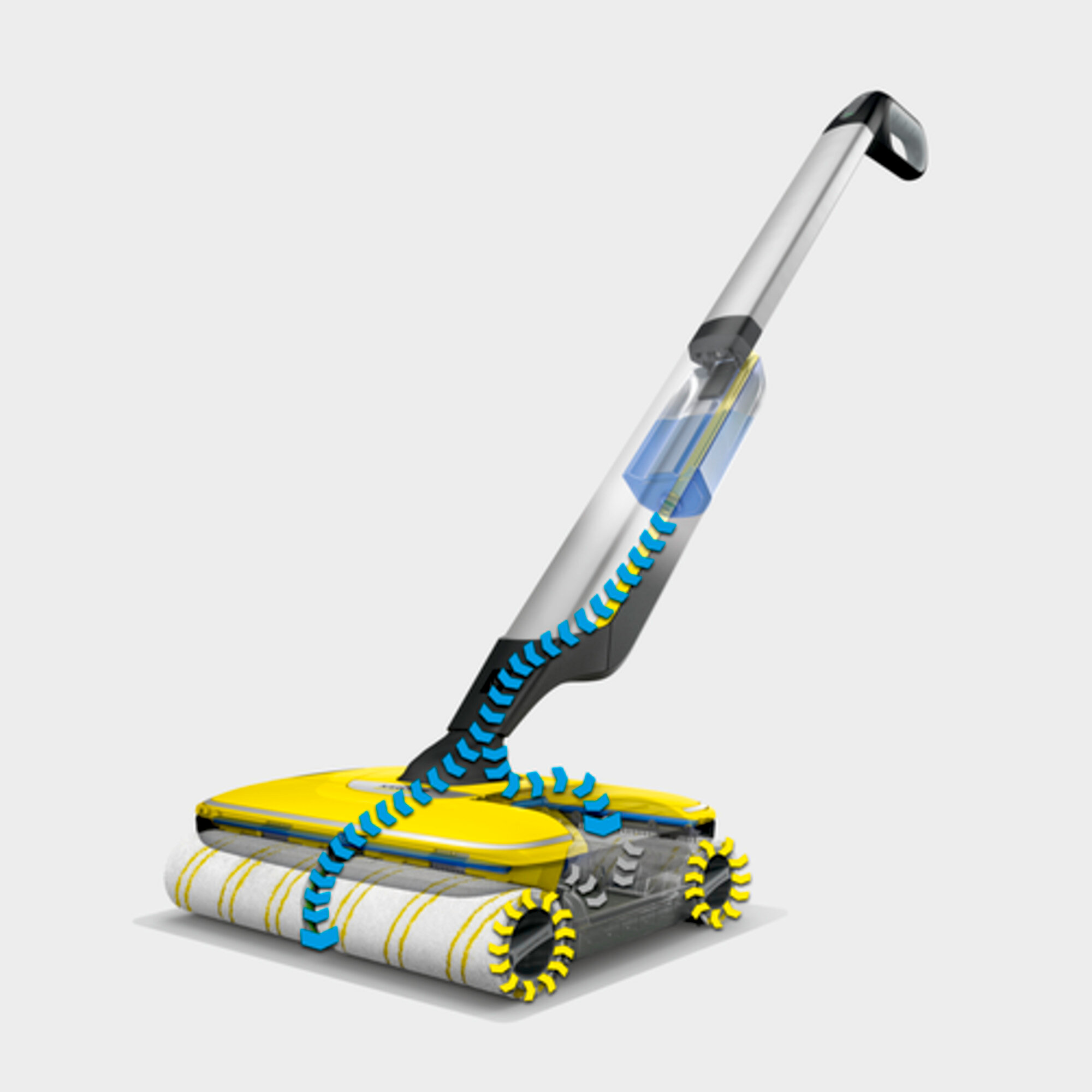 Hard floor cleaner FC 7 Cordless: Wiping is 20 per cent* cleaner than with a mop and much more convenient