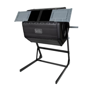 dual chamber tumbling composter