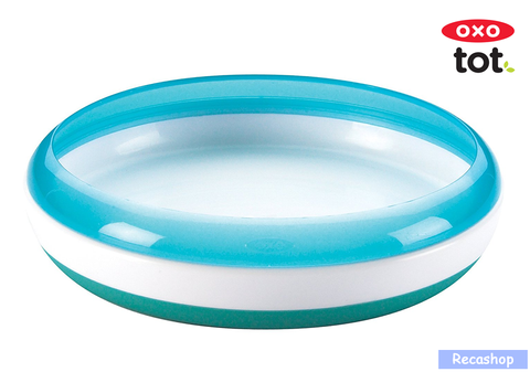 Oxo Tot Training Plate with Removable Ring (Aqua).fw.png