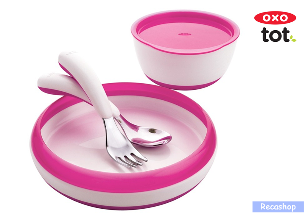 Oxo Tot Toddler Feeding Set  (Pink).fw.png