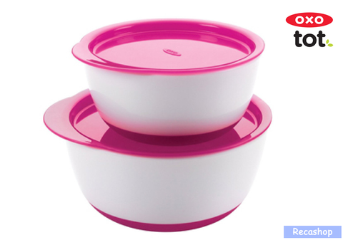 Oxo Tot Small   Large Bowl Set (Pink).fw.png