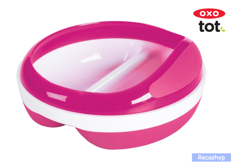 Oxo Tot Divided Feeding Dish with Removable Ring  (Pink).fw.png