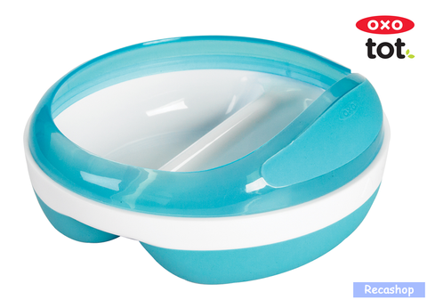Oxo Tot Divided Feeding Dish with Removable Ring  (Aqua).fw.png