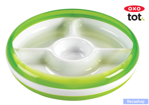 Oxo Tot Divided Plate with Removable Ring (Green).fw.png
