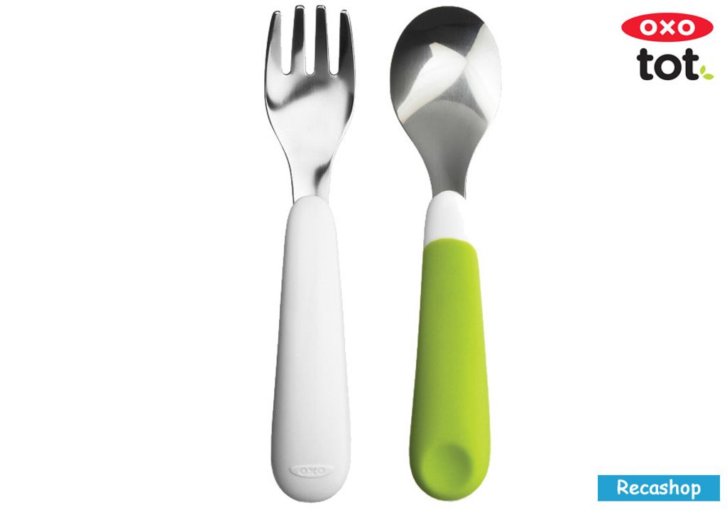 oxo tot Fork & Spoon Set-green.jpg