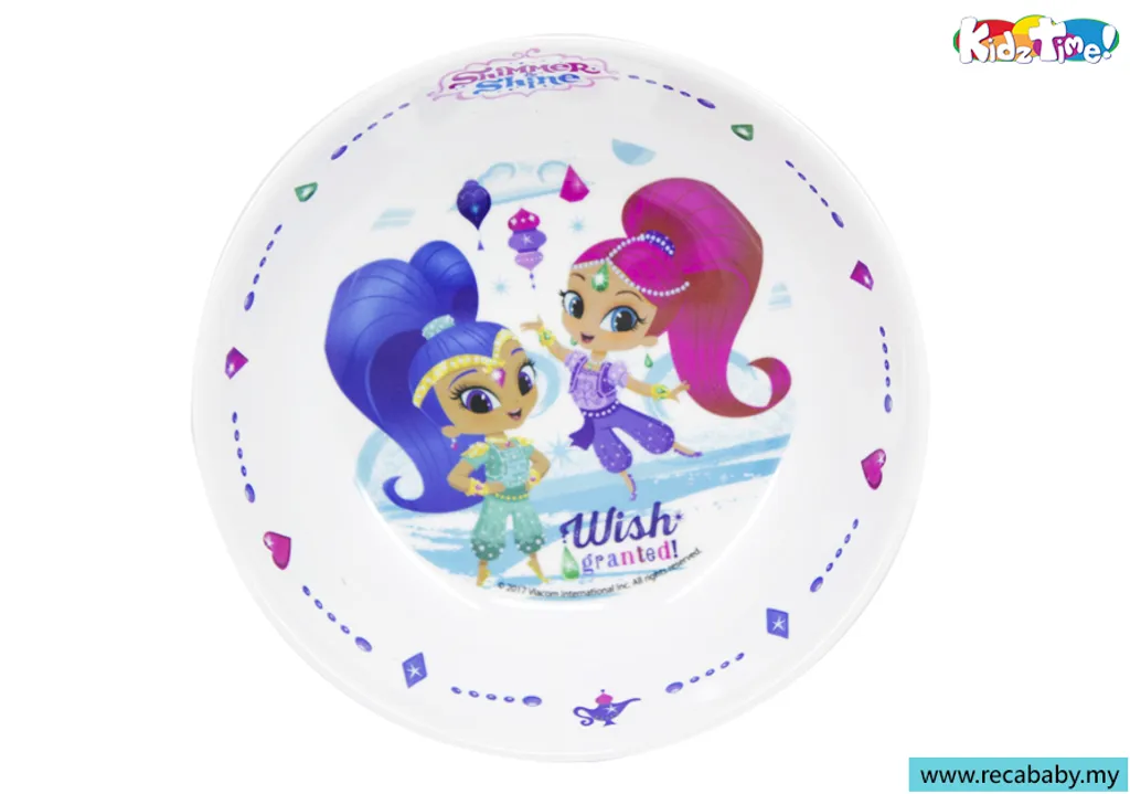SH-JH429-Kidztime x Shimmer & Shine Sparkle Sisters Melamine Children Dinnerware 7.5 Bowl.jpg