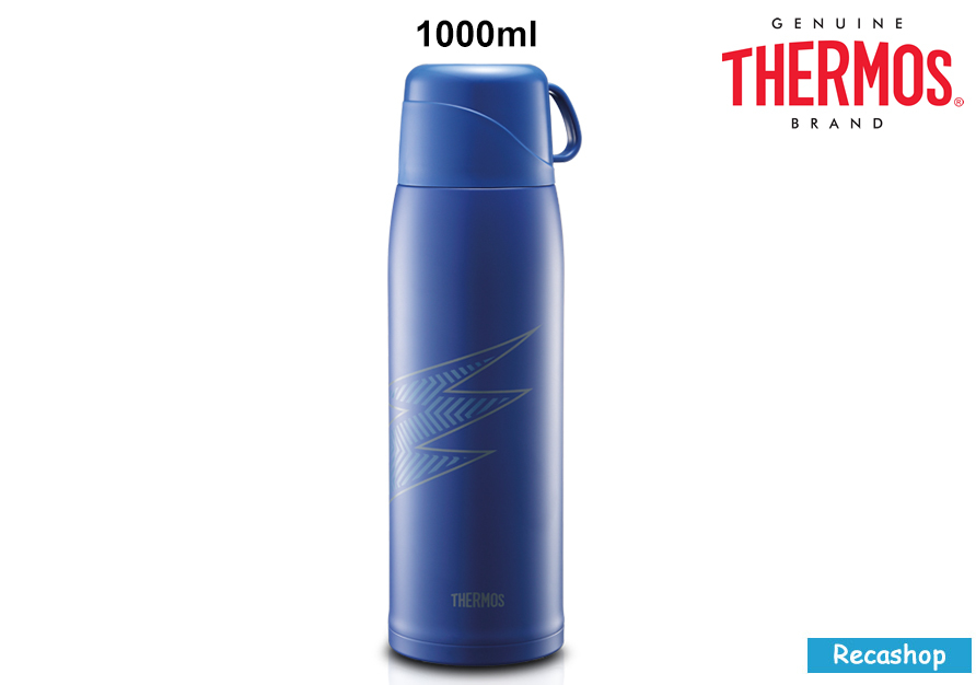 Thermos 1000ml Duol Stopper Bottle W Pouch Blue Recababy My Recashop