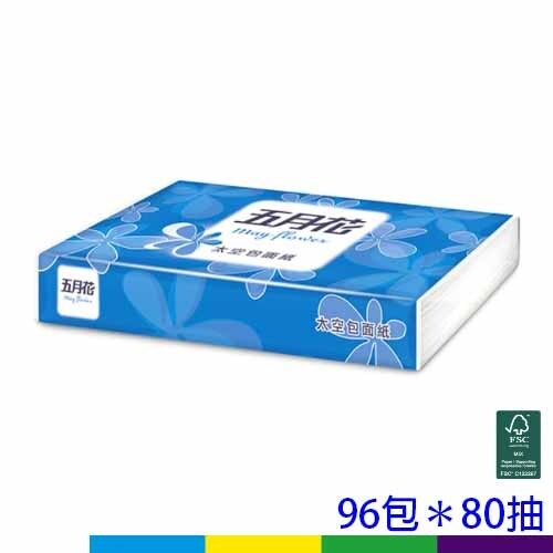 五月花太空包面紙96包80抽