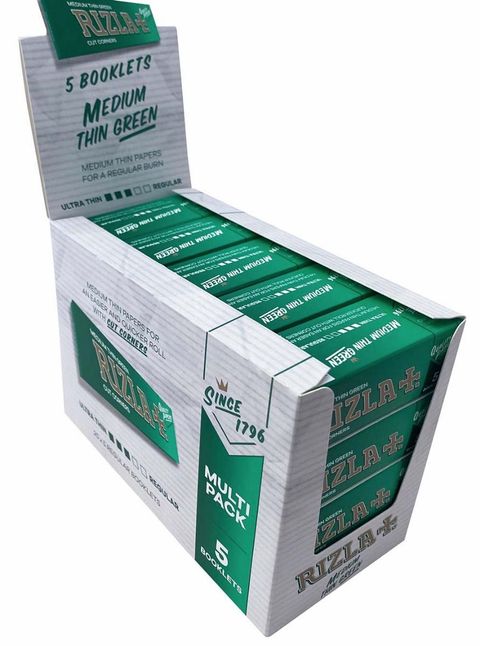 RIZLA THIN GREEN MULIT PACK