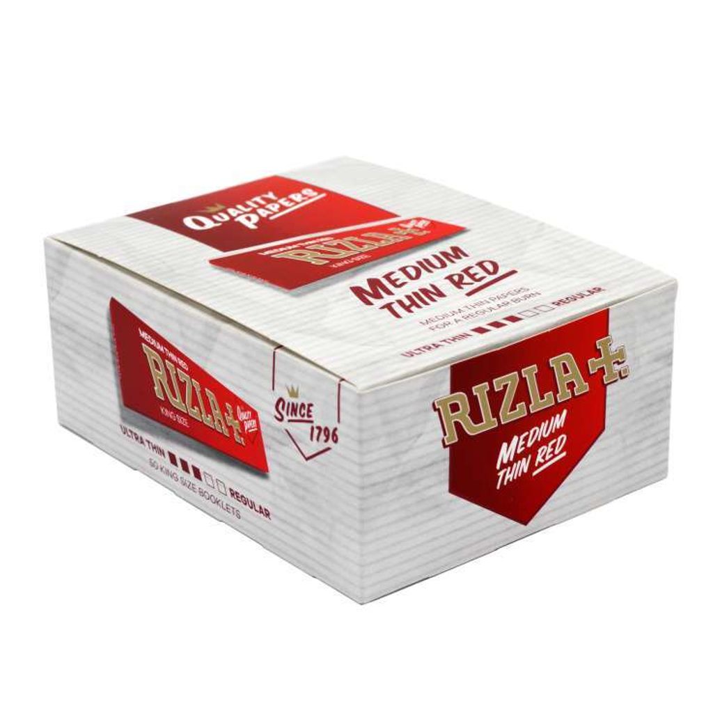 RIZLA MEDIUM THIN RED KING SIZE