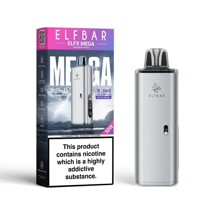 Elf Bar Elfx Mega - Silver