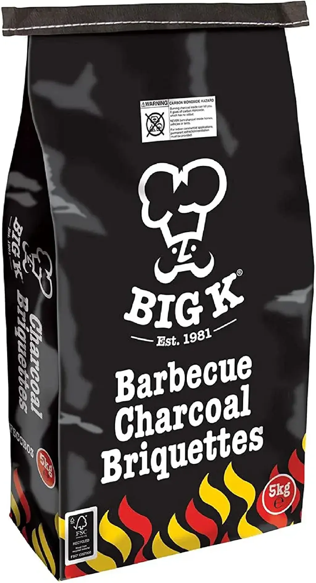 Big K Barbecue Charcoal Briquettes 5kg