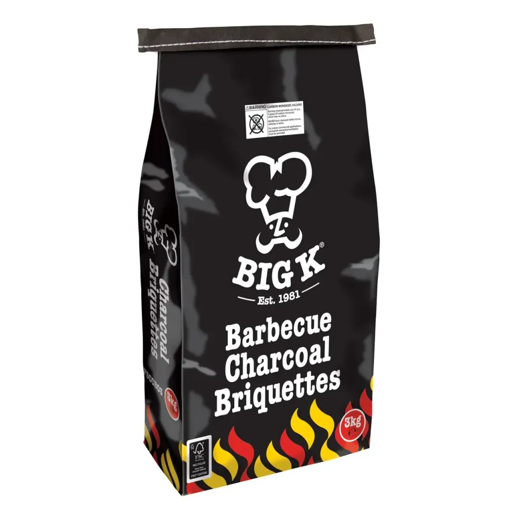 Big K Barbecue Charcoal Briquettes 3kg