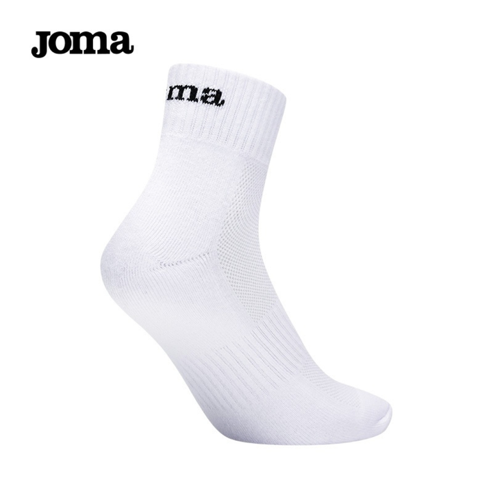 JOMA荷馬運動襪男女跑步襪子中筒短襪新款吸汗防臭籃球襪棉襪(白) (1)
