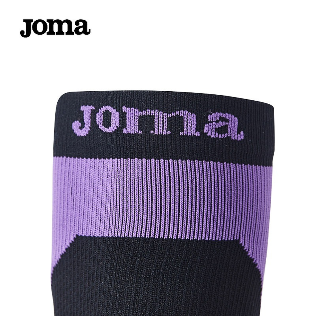 JOMA 新款壓力運動襪壓縮襪高彈透氣瑜伽跑步健身襪子(黑紫) (4)