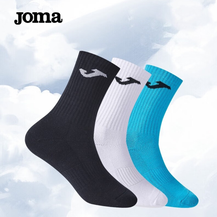 Joma 男士運動襪加厚毛巾底透氣吸汗精英戶外跑步襪 6 色男女訓練