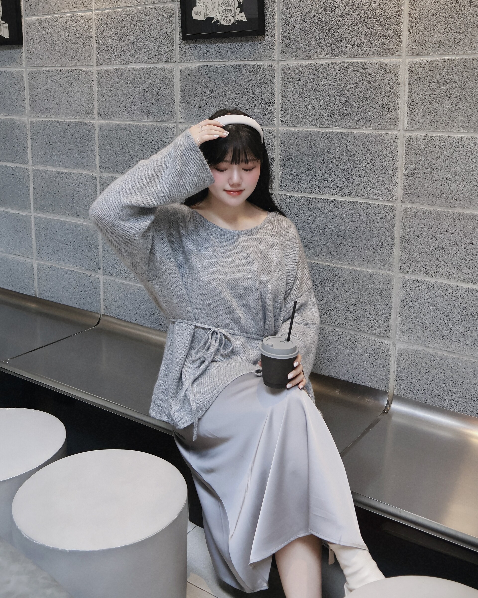 光澤套裝灰色 (9)