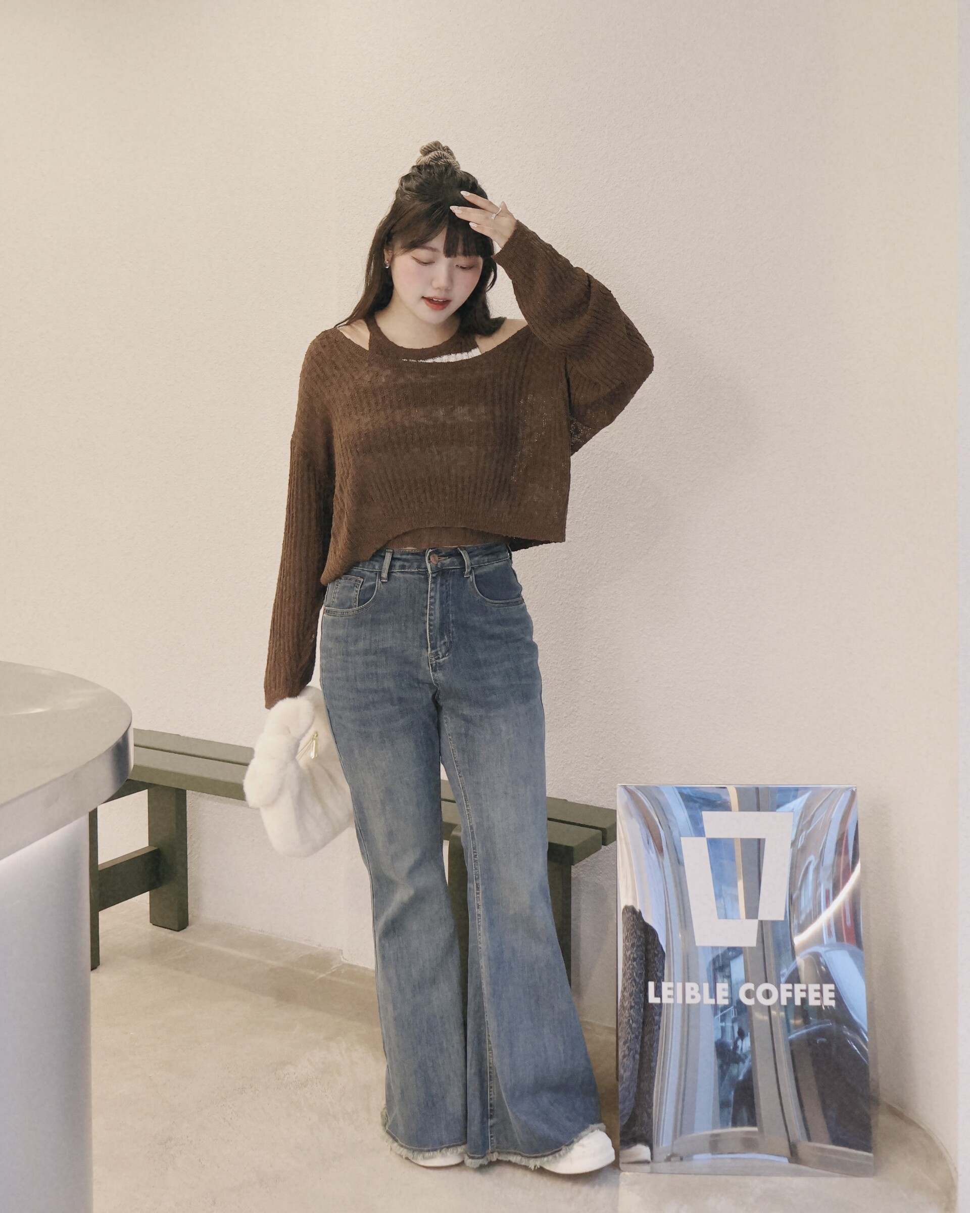 咖條紋+162喇叭褲 (5)