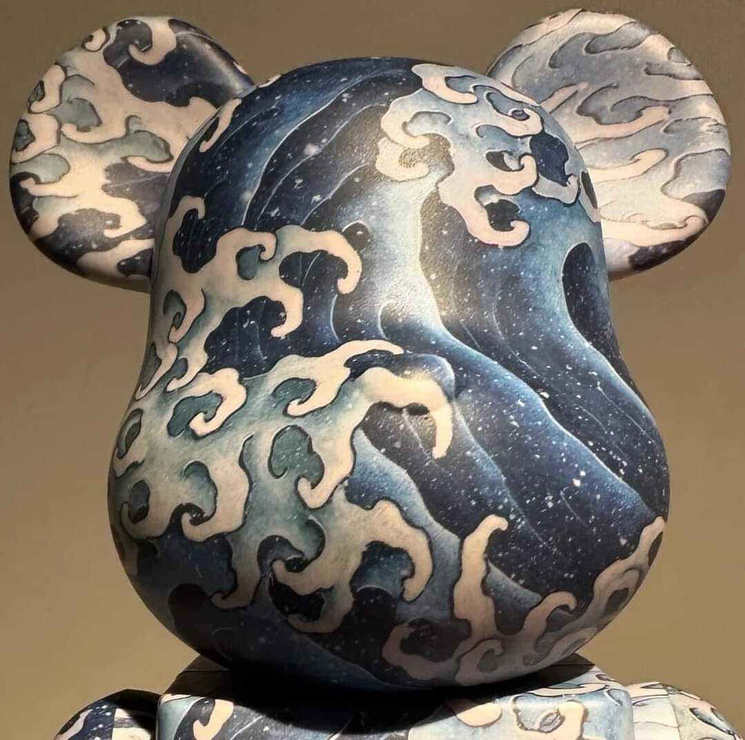 BE@RBRICK葛飾北斎 上町祭屋台天井「男浪」100% & 400%