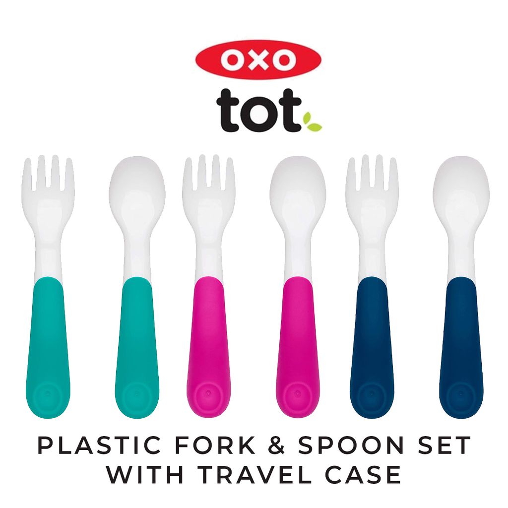 Plastic Fork & Spoon With Travel Case - 1.jpg