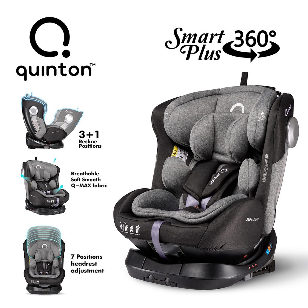 Quinton Smart Plus 360 Rotation Child Car Seat – Aishah Baby Store