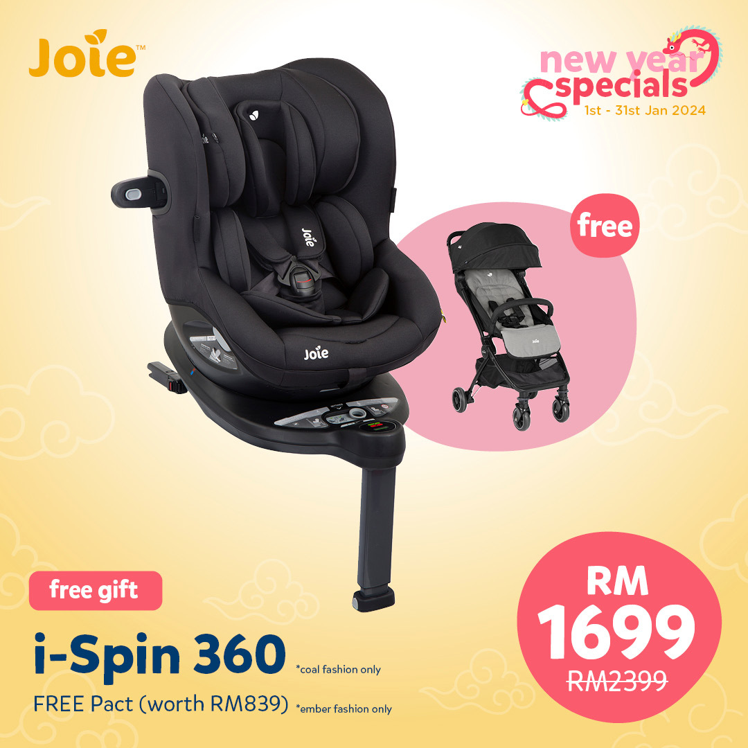 Joie Spin 360 GT Rotational with Canopy Child Car Seat – Aishah Baby Store