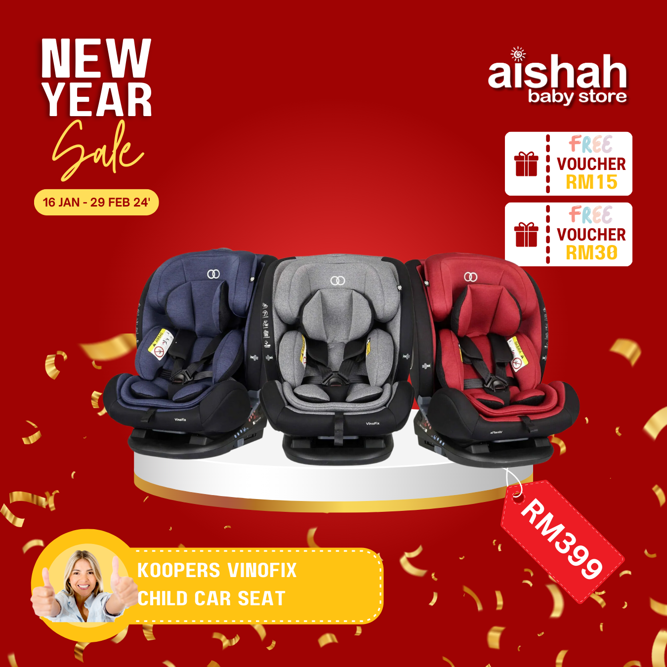 Joie i-Spin 360 Child Car Seat – Aishah Baby Store