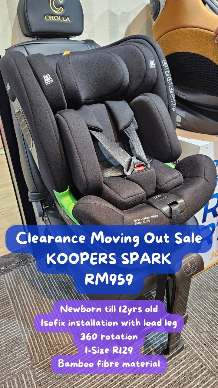 Koopers Spark Child Car Seat DISPLAY UNIT CLEARANCE Aishah Baby Store