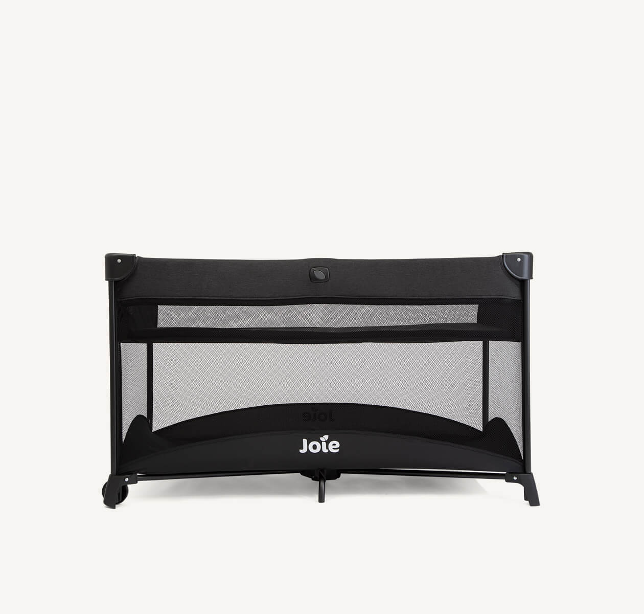 p5-joie-travel-cot-allura120-shale-hero-with-bassinet