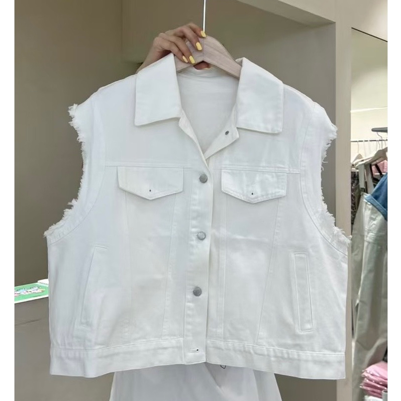 二片口袋虛邊開鐵釦背