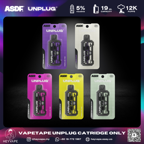 ASDF VAPETAPE UNPLUG CARTRIDGE