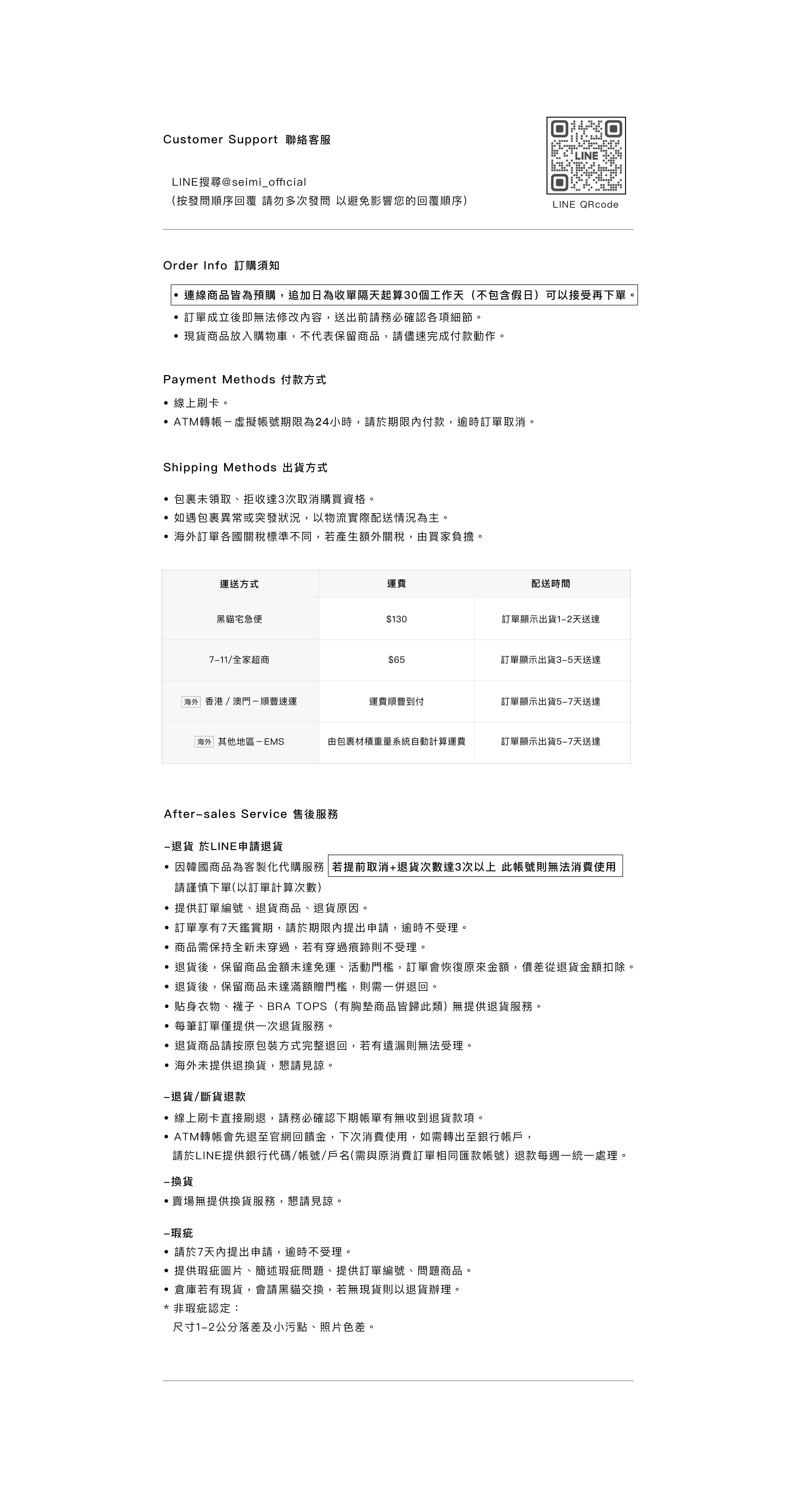 購物須知1