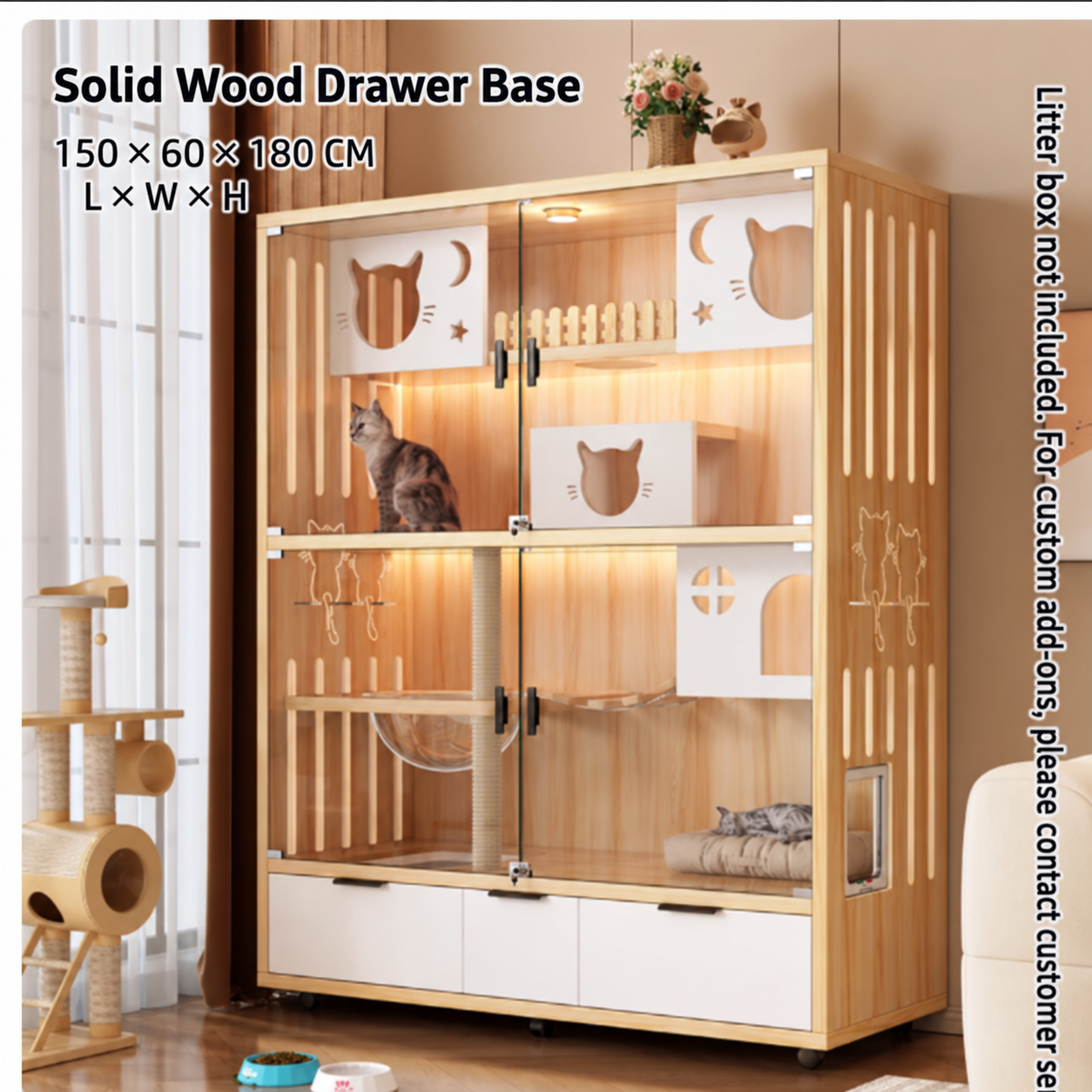 Solid Wood Cat Cabinet Advertisement