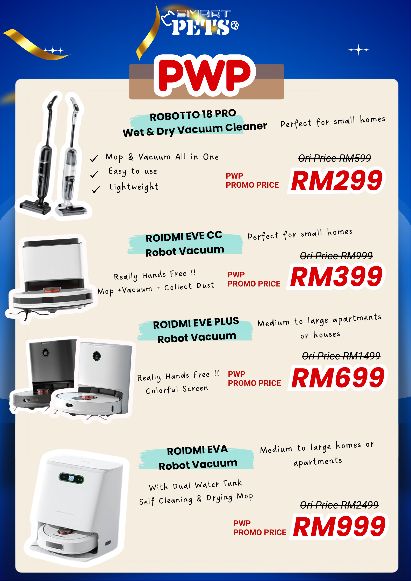 Blue Modern Home Appliance Raffle Contest Poster (2)