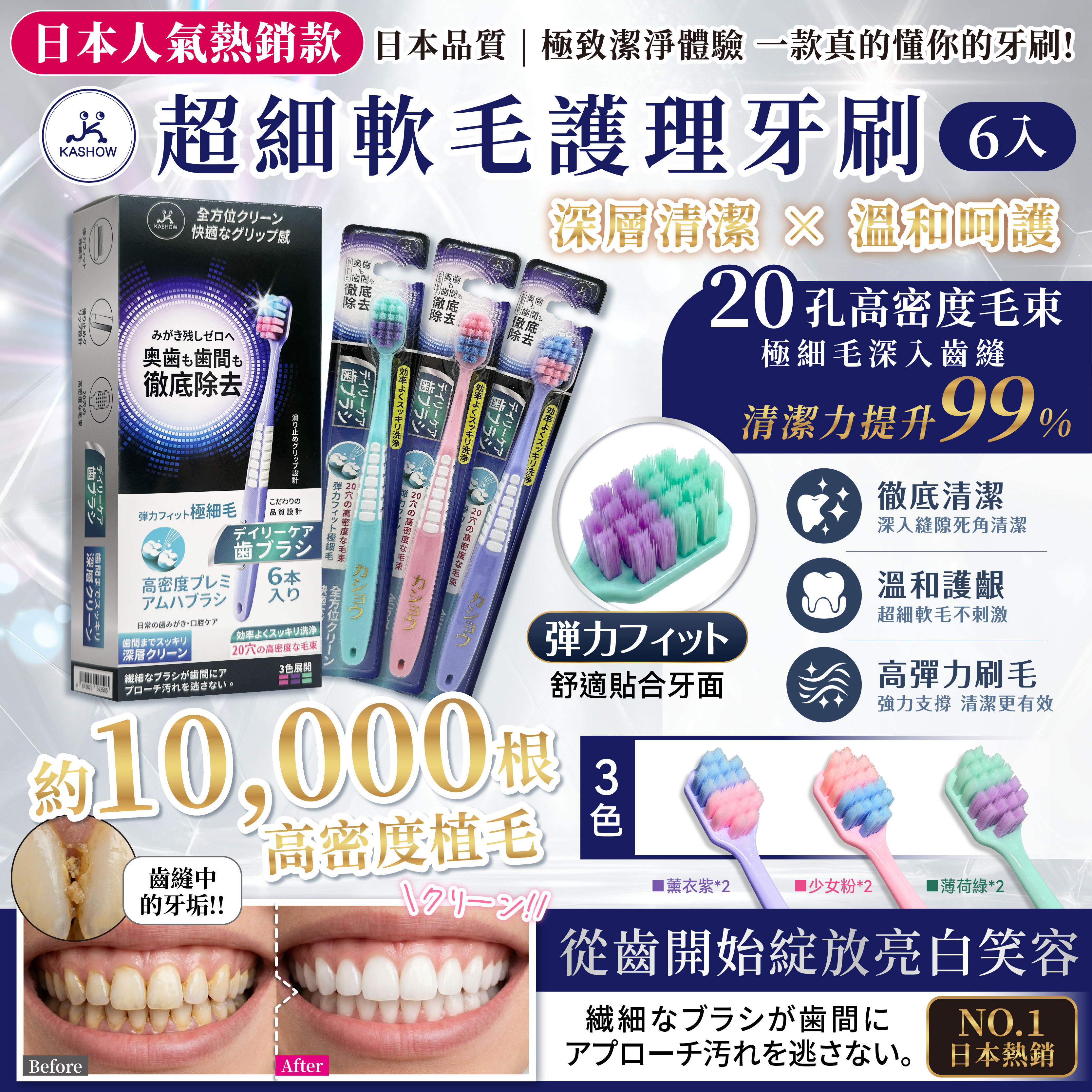 超細軟毛護理牙刷 四宮格 圖文_工作區域 1_0