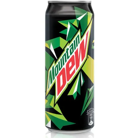 mountain dew tin