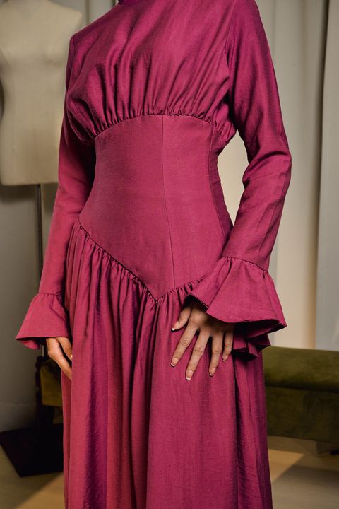 magenta dress 1