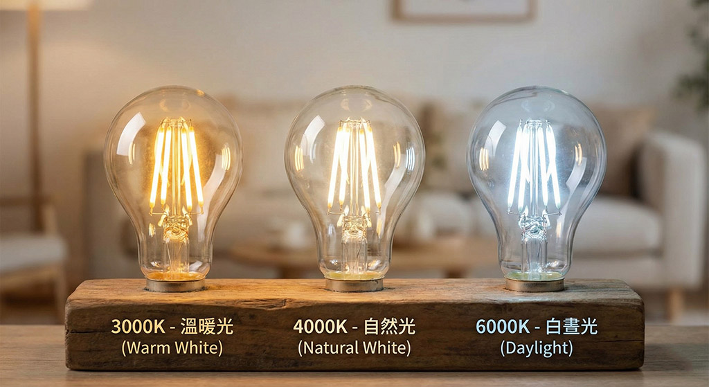 決定空間質感的關鍵：黃光、白光、自然光怎麼挑？色溫 (K數) 全攻略